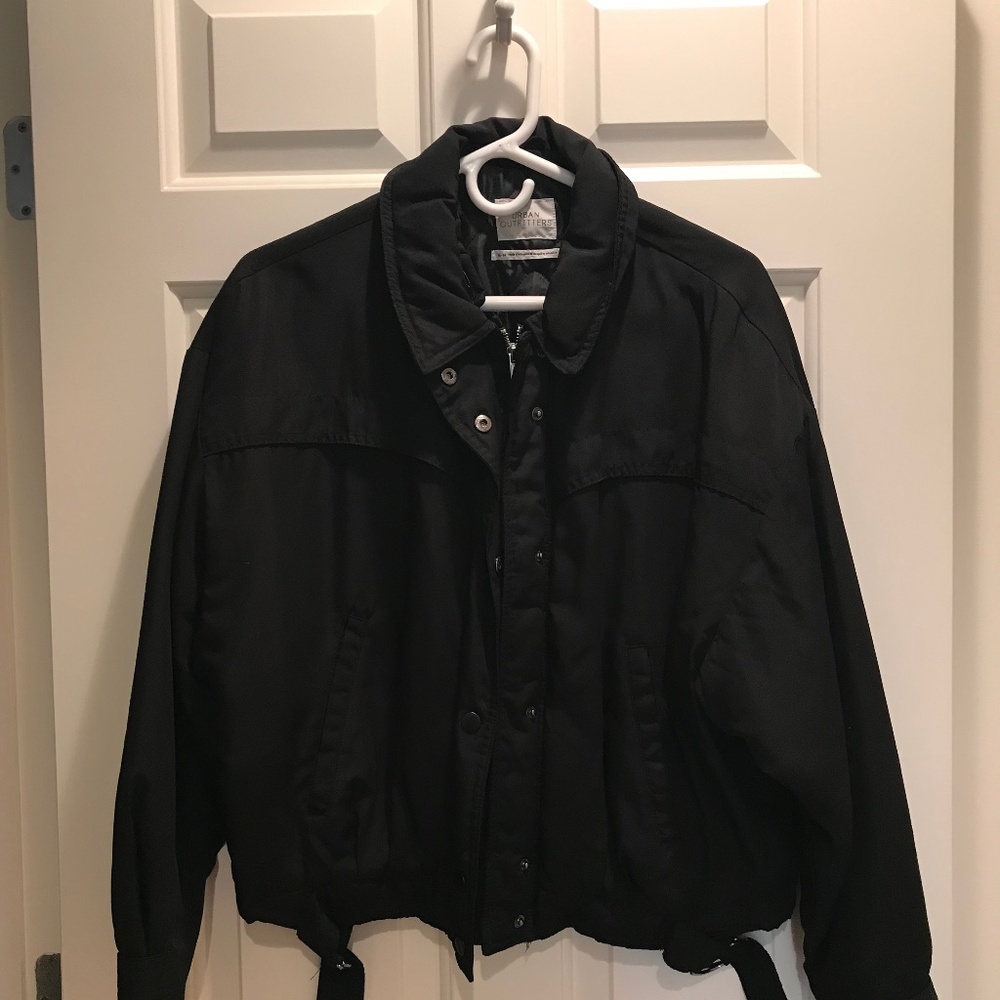 URBAN OUTFITTERS, Black Medium Bomber Jacket